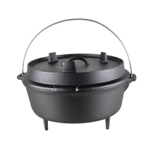 High Quality Cast Iron Dutch Oven With Three Legs, FDA Certification Camping Oven With 3 Legs, Storing Oven For Outdoor